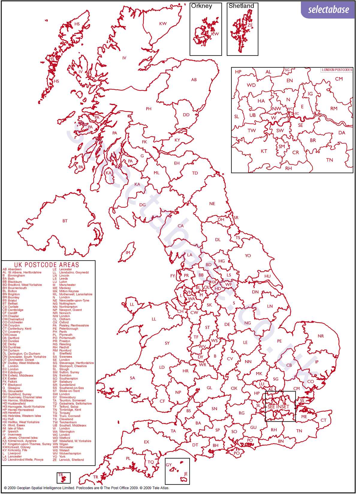 Free Uk Postcode Map